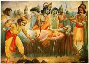 The Fall of Bhishma on the Field of Kurukshetra 2 OrangeNews9 OrangeNews9