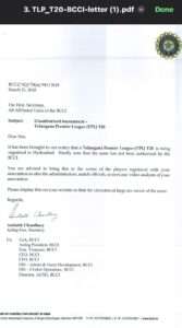 48 hours before players auction, TCA questions TG20 league approvals 2 OrangeNews9 OrangeNews9