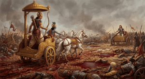 Arjuna’s irresistible advance through the Kaurava host 3 OrangeNews9 OrangeNews9